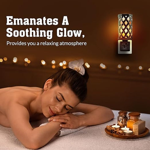 Lattice Style Salt Night Light | HIMALAYAN GLOW